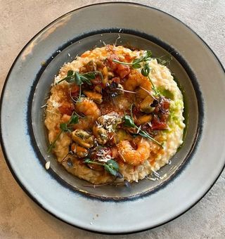 Risotto cu midii si creveti