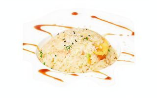 84 Riso con salmone e verdure