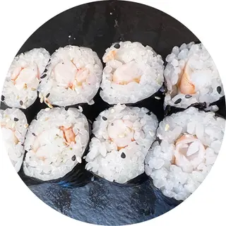 96. Mini Rollo Con Cangrejo (8 Uds.)