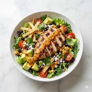 Ensalada Azteca Con Pollo