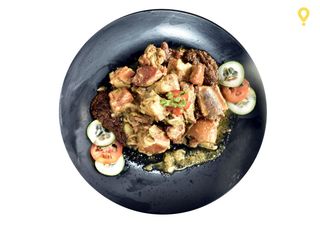 Porc Sauté + Petits Pois + Pain