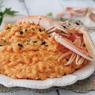 Risotto alla crema di scampi