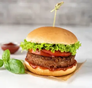Burger VEGANA Completa + Patatas Fritas