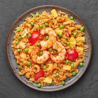 Arroz Frito Con Gambas