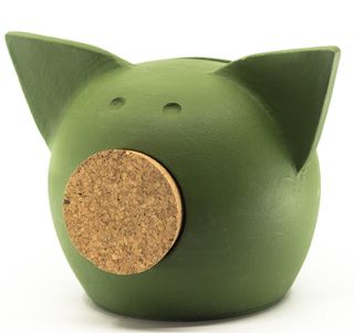Pusculita ceramica Chalk Collection Small Green S