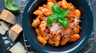 Gnocchi di patate con ragù di cinghiale sfumato al Barbera