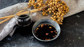 Handmade soy vinegard with ginger