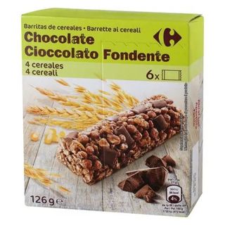 Barritas de Cereales con Chocolate Carrefour Pack 6x21 Gr.