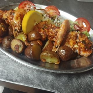 Espetada de Polvo c/ Camarão 