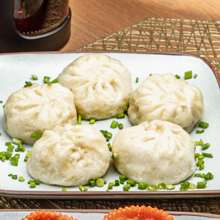 Манты с мясом и тыквой