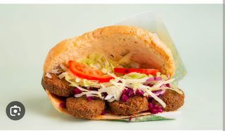 Menu kebab falafel