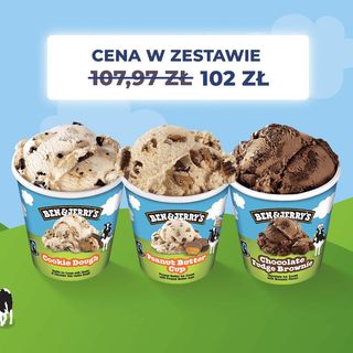 Zestaw 3 kubków BEN&JERRY'S