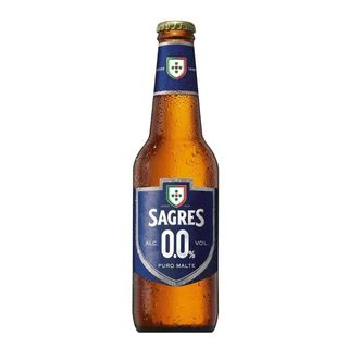 Sagres Sem Álcool 330ml - Portuguese Non-Alcoholic Lager 