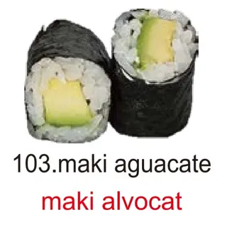 103. Maki Aguacate (8 Pza.)