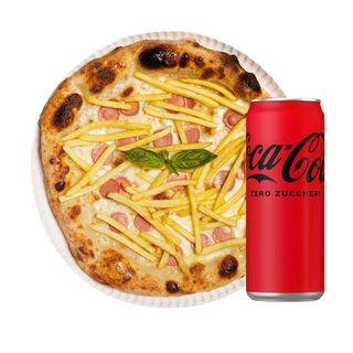 wurstel e patate più bibita a scelta