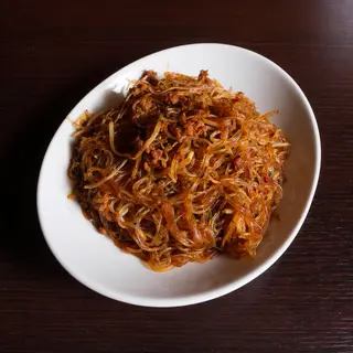 97A) Spaghetti di soia con maiale piccante e germogli di soia