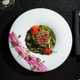 Pasta sa domaćim pesto sosom i sirevima