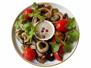 Овочі гриль з грибним соусом (300g)