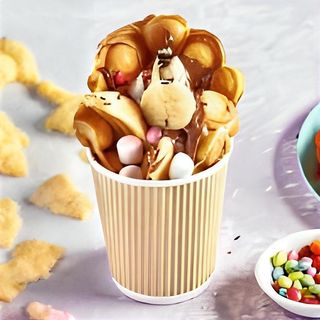 Bubble Waffle or Gauffre Milka