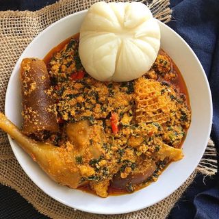 Egusi Soup and Swallow