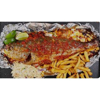 Croaker Fish & Irish Potato Chips 