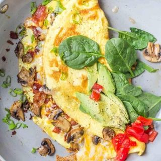 Mushroom Cheese omelette