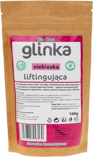 GLINKA KOSMETYCZNA NIEBIESKA LIFTINGUJĄCA 100 g - BIOMIKA