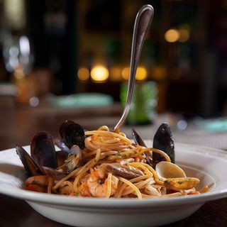 Espaguetis Con Marisco