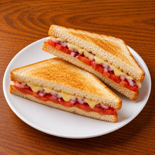 Tomato, Cheese & Onion Sandwich