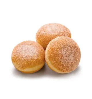 3 mini berlinas de azúcar rellenas de crema