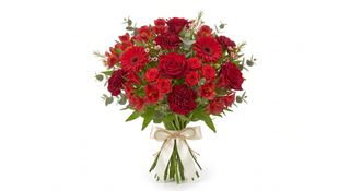 Bouquet fiori rossi misti medio