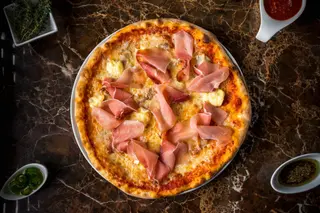 Pizza gorgo e speck