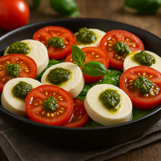 Ensalada Caprese Con Pesto