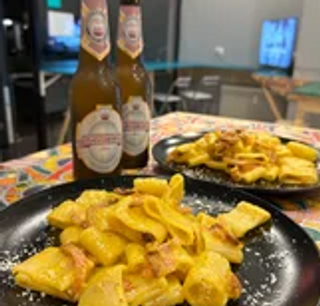 Spaghetti chitarra carbonara