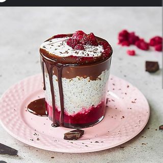 Czekolada na gorąco z malinami