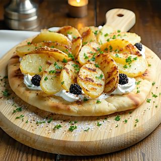 Pinsa trufe si cartofi de post