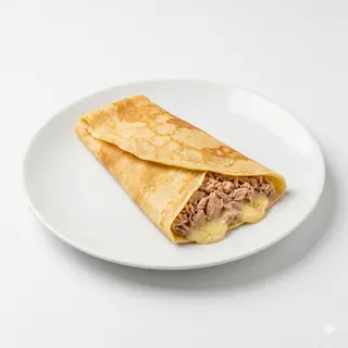 Crep con queso y atún