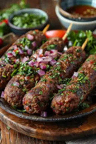 Brochettes De Viande Hachée