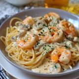 spaghetti fruits de mer sauce blanche