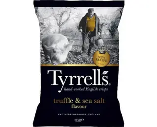 Tyrrells Black Truffle & Sea Salt 135 gr