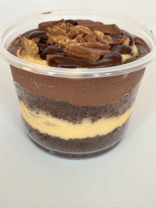 Bolo  no pote de Chocolate Brigadeiro Preto & Doce de Leite