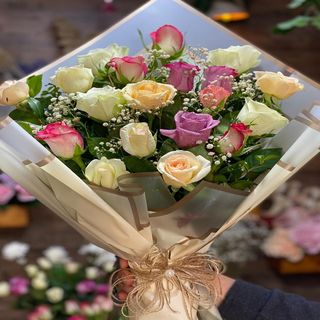 Bouquet Mix Pink (Fleurs Importées)