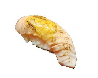 Salmón  carmelizado nigiri (4 p)
