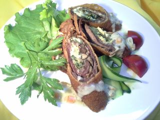 Фашированный рулет из телятины