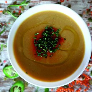 Supă crema de linte rosie de post