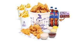 PUI DE-UN PARTY NEBUN PICANT?! , CARTOFI PRAJITI, 6 SOSURI -2750G + 2 PEPSI 1.25L GRATUIT