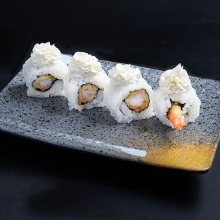 86.Uramaki de tempura de langostino, Philadephia (4 uds.)