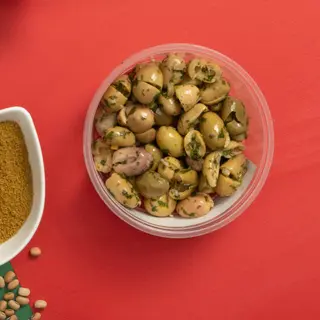  Zitoune mchermel (olives meslala en sauce)   