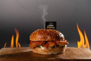 Chicken burger + Somersby zova 0%