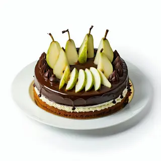 Torta di cioccolato e pere